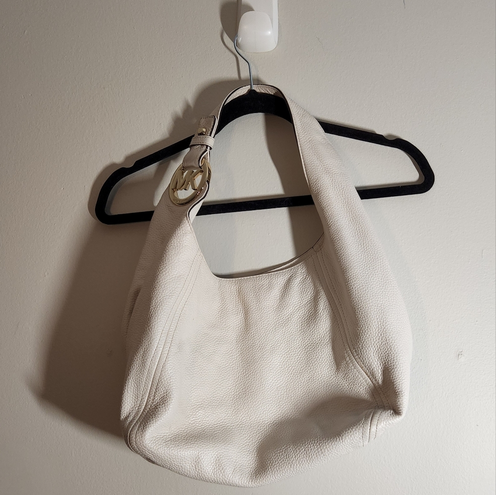 Michael Kors cream leather purse